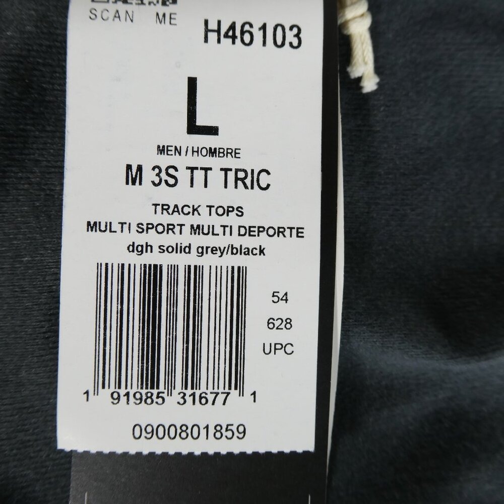 Adidas Men's Track Suit Set Jacket H46103 L / Pants H48431 M Tall DGH Solid Grey - Picture 5 of 16